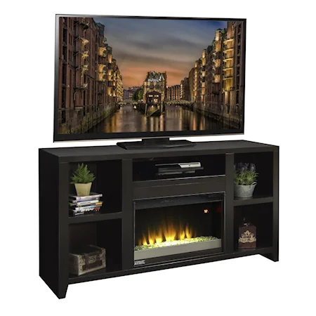 63" TV Console with Electric Fireplace